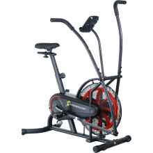 Strongology SCORPION Assault Bike - Compact Home Fitness Stationary Bike for Full Body Workouts with Smooth Fan Resistance and LCD Display
