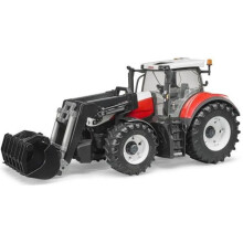 STEYR 6300 Terrus CVT tractor with fork - BRUDER - Scale 1:16 - 44.5 cm
