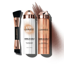 LUMINESS Airbrush Spray Hedvbn podkladov bze Starter Kit - Bohat - Zkladn primer a oboustrann hlov letc tetec - Stredne nastaviteln kr