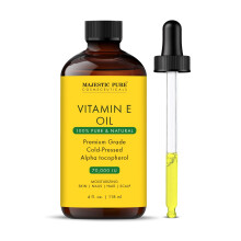 Majestic Pure Vitamin E l - 100% reines & natrliches 20 000 iu | Premium-Grad Kaltgepresst und Tocopherol zur Reparatur trockener beschdigter