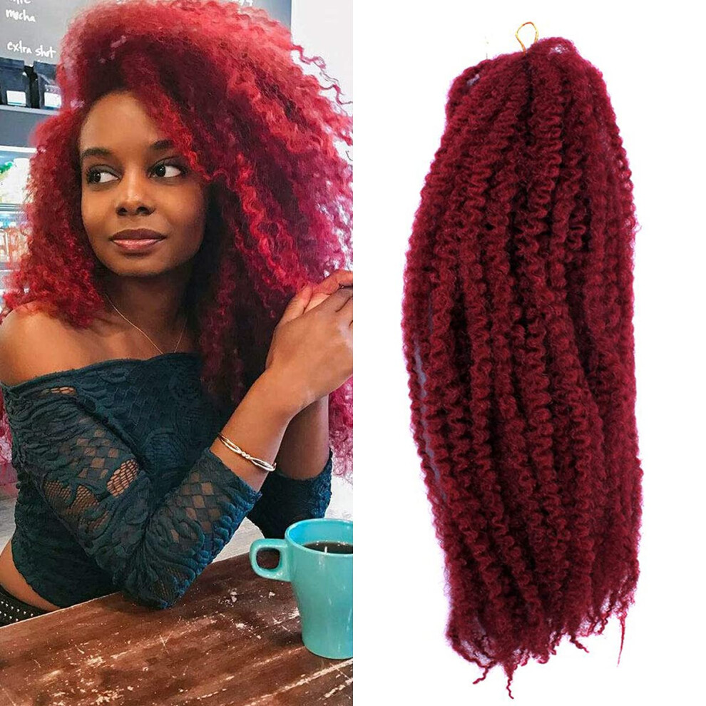 Baisai Marley Hair 3 Packs Bug Braiding Twist Marley Hair Long Afro Kinky Braiding Hair For Twists Bug Marley Crochet Hair Braid 18 Inch 100G/Pack Bug#