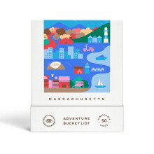 Massachusetts Adventure Bucket List: 50 Scratch-Off Cards for Outdoor Activities, Tourist Attractions, and Road Trips - Perfect Travel Gift and Guide