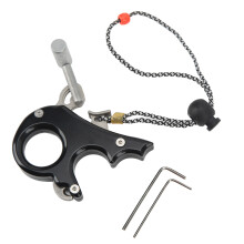 Aluminiumlegierungs Compoundbogen-Auslösehilfe, 138g, verstellbar, schwarz