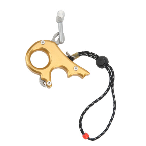 Aluminiumlegierung Compoundbogen-Release-Hilfe, 3-Finger-Griff, Einstellbare Sensitivität, Gold 2