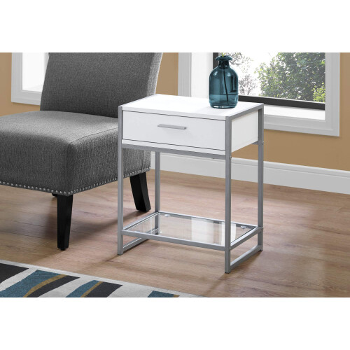 Monark specialiteter I Accent End Table Night Stand White 1
