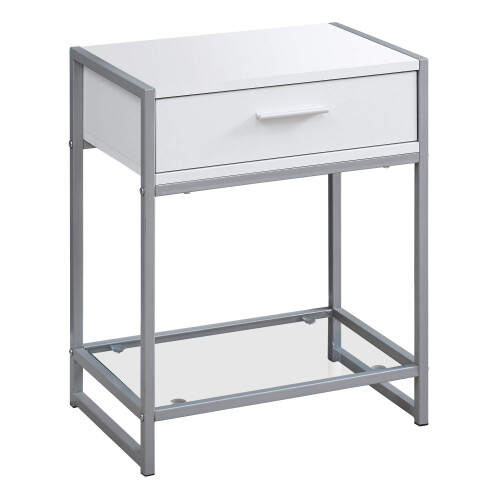 Monark specialiteter I Accent End Table Night Stand White