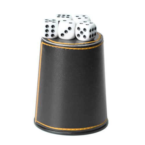 PU Leather Dice Cups with 5 Dice Bar KTV 2