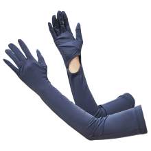 Dames UV-beschermingshandschoenen met lange mouwen, armbescherming, donkergrijs