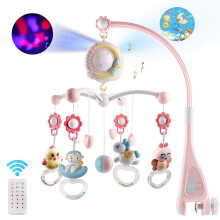 Cute Animal Rattles Musical Crib Mobile Bed Bell
