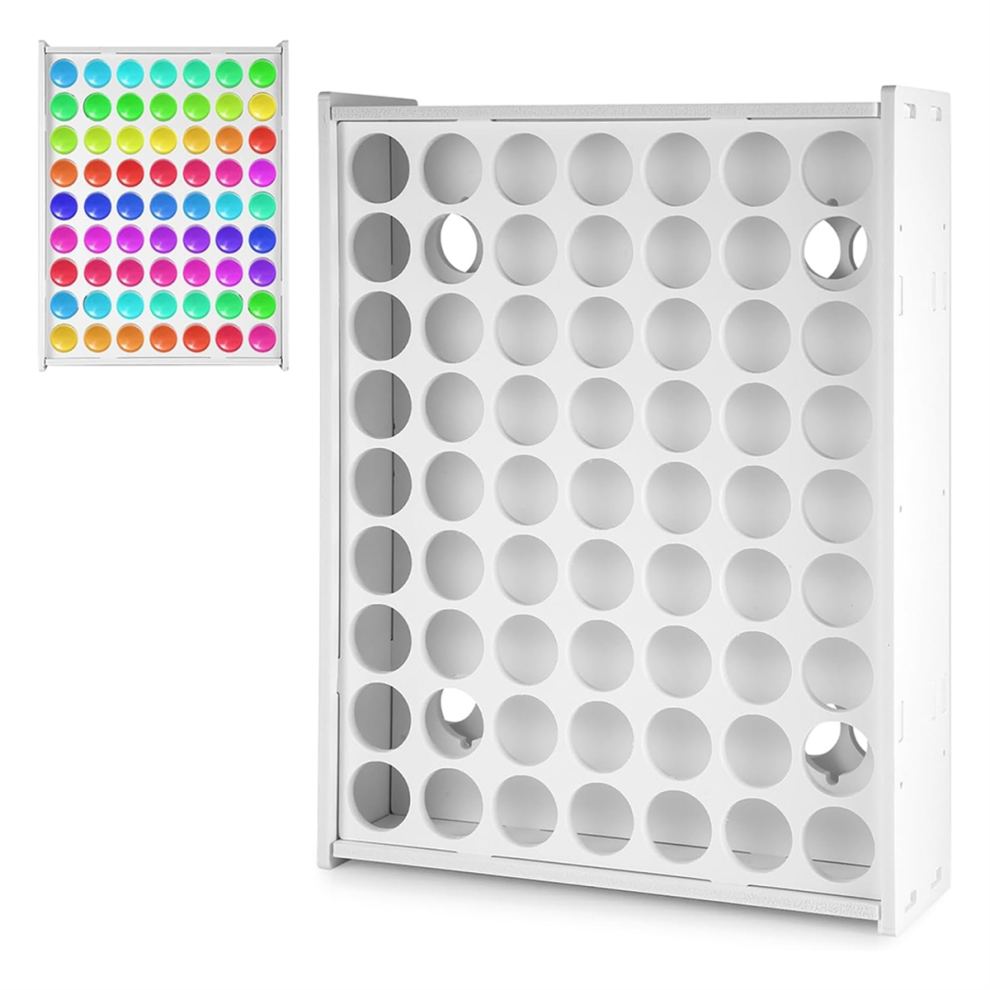 Paint Organizer, 63 Holes Acrylic Paint Organizer Craft Paint Holder-image-OPC-PJYXYN9-NEW