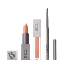 Rinna Beauty Icon Lip Kit - No Apologies: läppliner, läppstift och läppglans i Nude Coral (vegansk, långvarig)