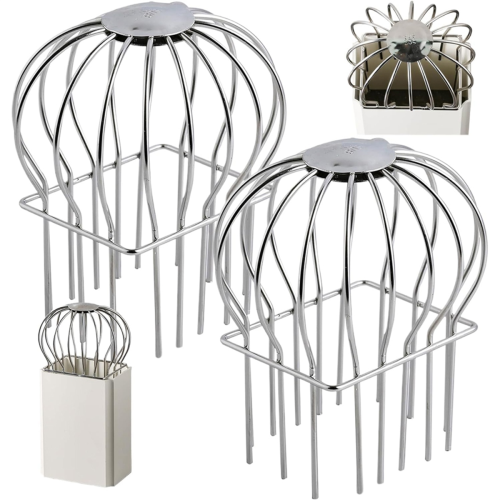 Gutter Guard,2Pcs Round Head Gutter Filter Downspout for Leaves-A 2