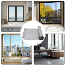 Película de privacidad unidireccional para ventanas con adherencia estática y control de calor para espejo A