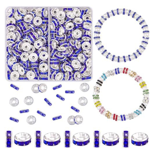 Boîte de 900 perles d'espacement de 8 mm, 15 couleurs 2