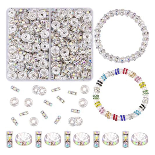 Boîte de 900 perles d'espacement de 8 mm, 15 couleurs 1