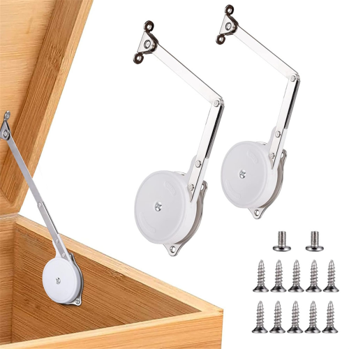 2 Pack Toy Boxes Hinges Soft Close Lid Support Hinges Chest Hinges