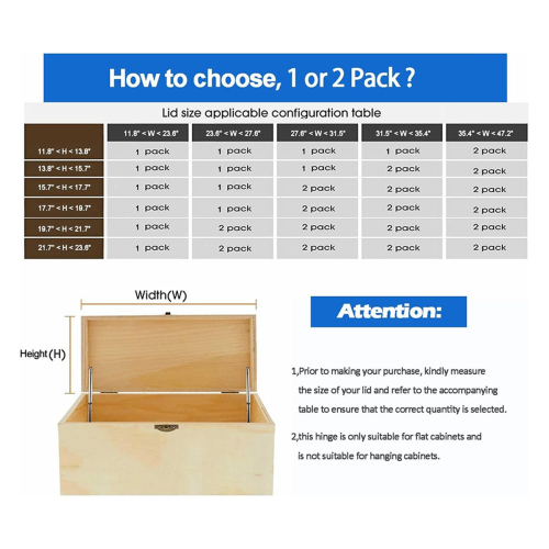 2 Pack Toy Boxes Hinges Soft Close Lid Support Hinges Chest Hinges 1