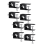 8 Pack Deck Torch Clamp Mounting Part Porch Rail Clamp Universal Pole 1