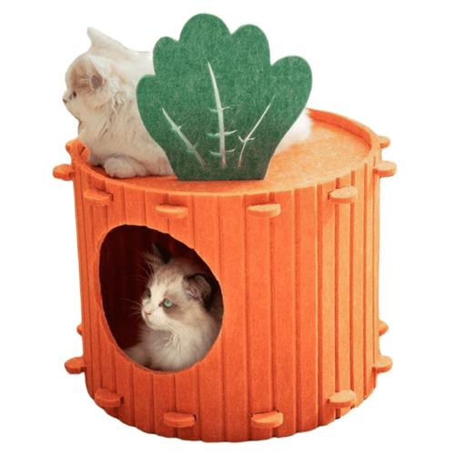 Kat Bed-Pluizig Ronde Indoor Katten Kennel-winter warm Huisdier mat-Huisdier Bed voor Kleine Honden Kittens-kalmerende Hond Bed, machinewasbaar,Black white,diameter 120CM