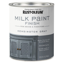 Rust-Oleum 331053 Melkverf, Kwast, Kensington Grijs, 32 Fl Oz (1 Stuk)