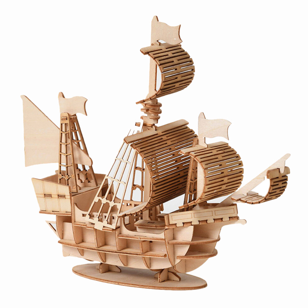 3D Wooden DIY Sailing Ship Toys Puzzle Toy-image-OPC-PJYZTYK-NEW