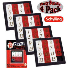 Schylling The 15 Puzzle  Numerodia-aivohuippu (4 kpl)