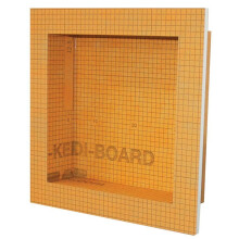 Nicho de ducha prefabricado de Schluter Kerdi con esquinas interiores pre-selladas para la renovacin del bao-ancho de 12 pulgadas de altura de