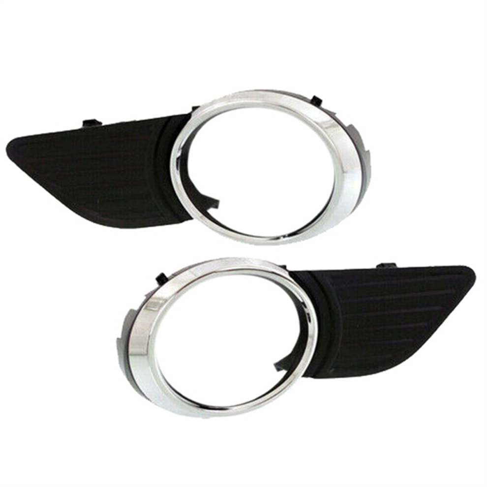 1Pair Front Bumper Fog Cover Grille Chrome Trim For Light 4853439485414