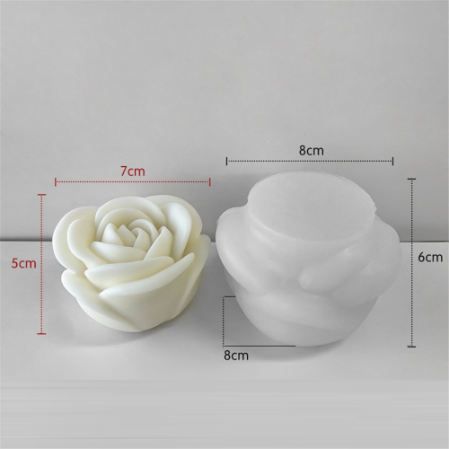 3 PCS Flower Aromatherapy Candle Silicone Mold Rose Making Tools 1
