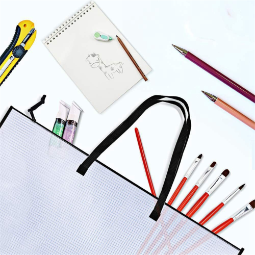 2 peças 19 x 25 polegadas estojo de portfólio de arte, para arte, pôsteres bolsa de armazenamento