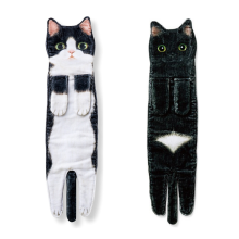 Lustige Katzenhandtücher für Badezimmer, Küche, Dekoration, Katzenhandtuch, A+C