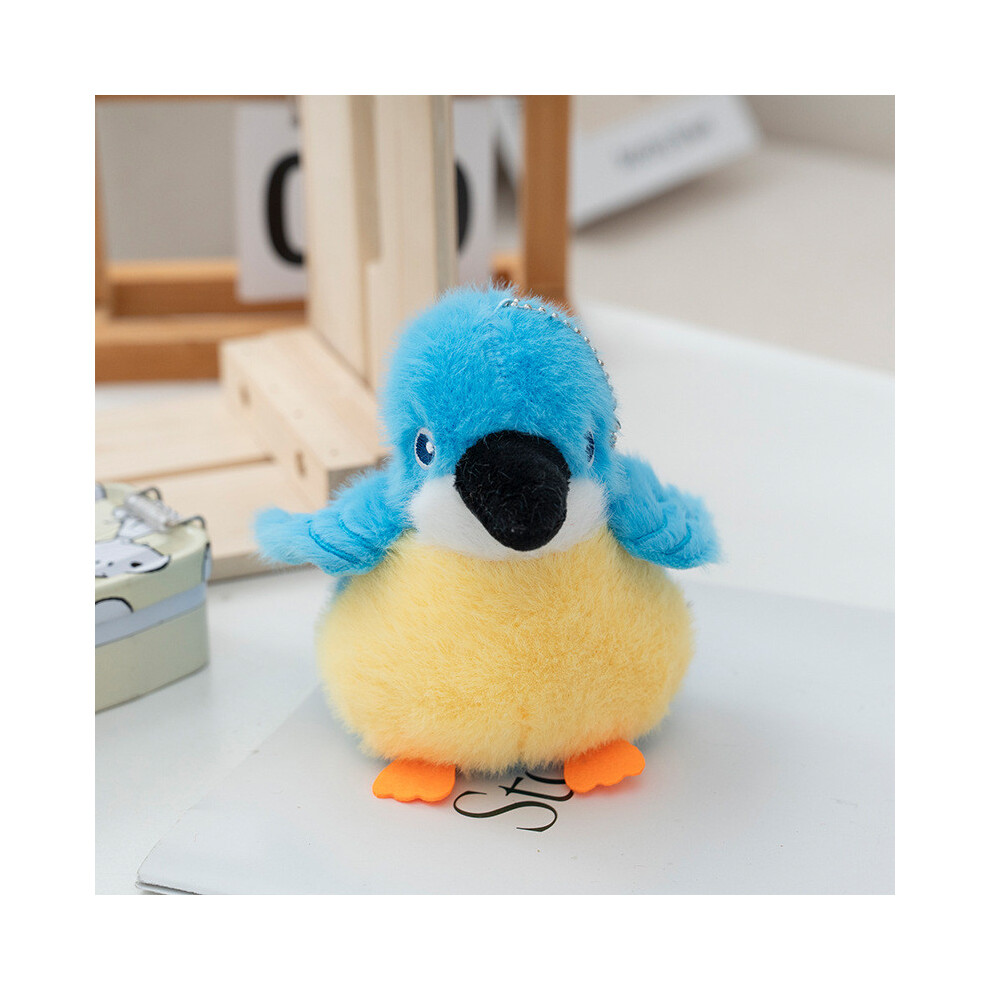 (Blue, 12cm) Soft Cute And Realistic Parrot Plush Toy With For Collectors Bird And Lovers-image-OPC-PJYZV9T-NEW
