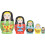 5PCS Russian Nesting Dolls Traditional Wooden 9