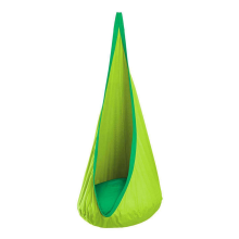 Sedia sospesa portatile con paracadute in tessuto, altalena, letto da interno, verde