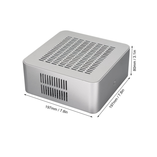 Small Desktop Computer Case PSU HTPC Mini-ITX PC Case 2 USB 3.0 Ports 1