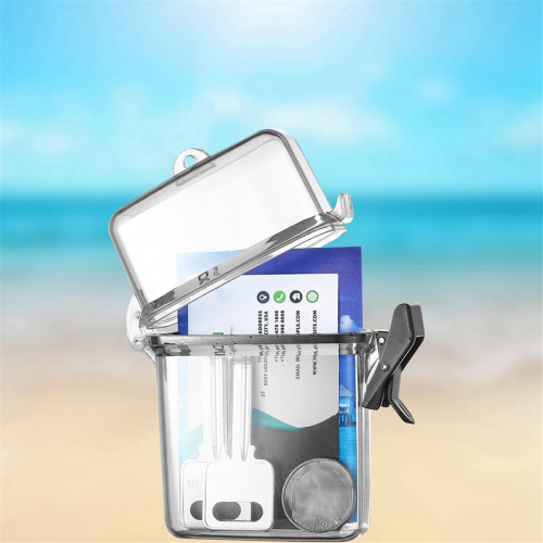 Waterproof Phone Case ID Card Holder Beach Jar Gift with Hanging Loop 2