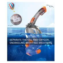 Máscara de mergulho subaquática para homens e mulheres, máscara de mergulho com snorkel e rosto inteiro