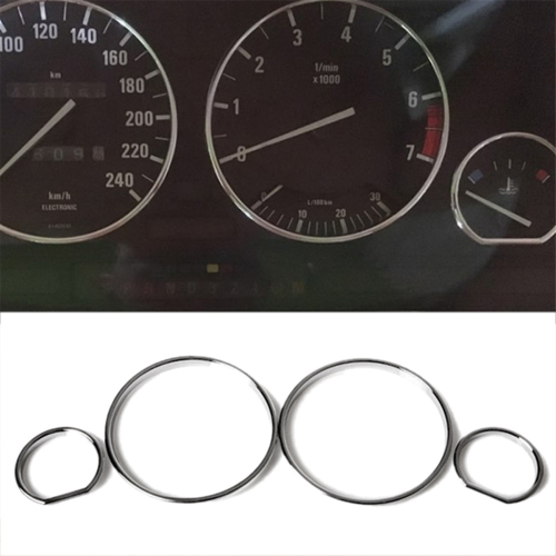 Auto snelheidsmeter afdekking rand dashboard meter ring set voor 2