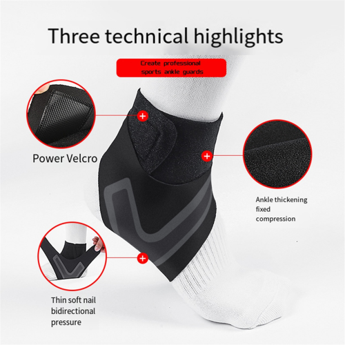 2PCS Ankle Brace, Adjustable Compression Ankle Support Men & Women,M 2