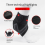 2PCS Ankle Brace, Adjustable Compression Ankle Support Men & Women,L 3
