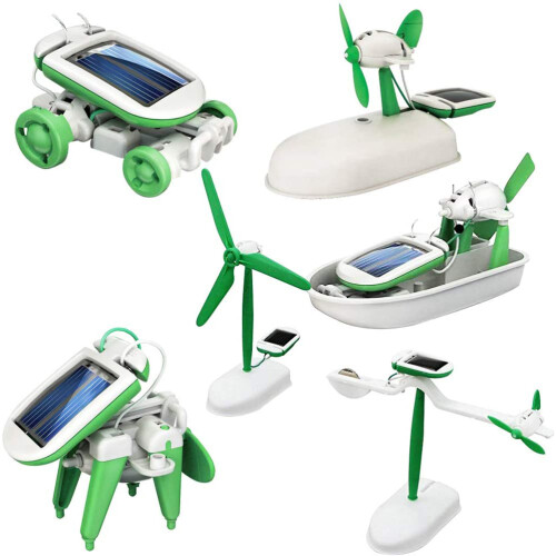 6 in 1 DIY Education Learning Power Solar Robot