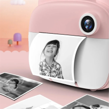 Stampante fotografica termica per bambini, stampa istantanea, blu