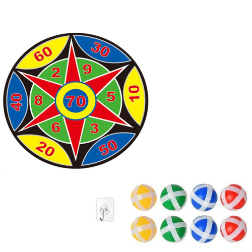 40 Pièces Balles Collantes Pour Jeu De Fléchettes - 3.4cm 8 Couleurs - Jouets Intérieur Extérieur Enfants