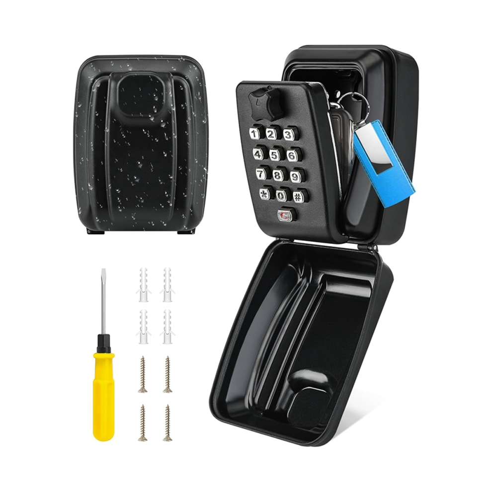 Key Lock Box For Outdoor Use, 12-Position Combination Key Storage Box 4852077485756