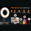 Mobiele telefoon vullamp, laptop videoconferentie ringlamp wit 1