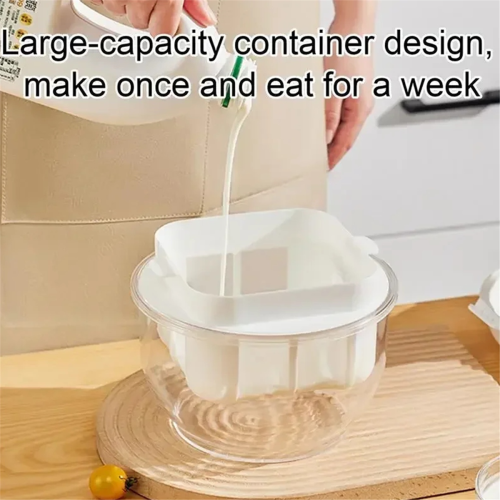 Yoghurtsapfilter Griekse yoghurt Sojamelk Kaas Wei-scheider 2
