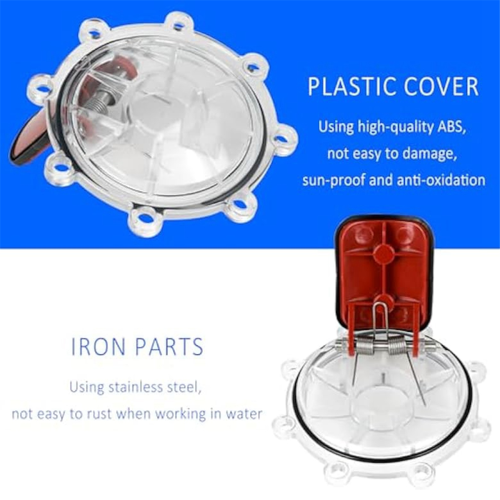 Pool 7056 Check Valve Cover with Flapper Assembly Replacement Kit 2