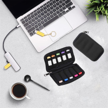 Flash Drive Storage Case - Staubdichte Organizer-Box, Kompakt Tragbar,A