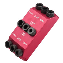 30/45/90 Mehrwinkel-Taschenlochgelenk mit 6/8/10 mm Bohrhülsen
