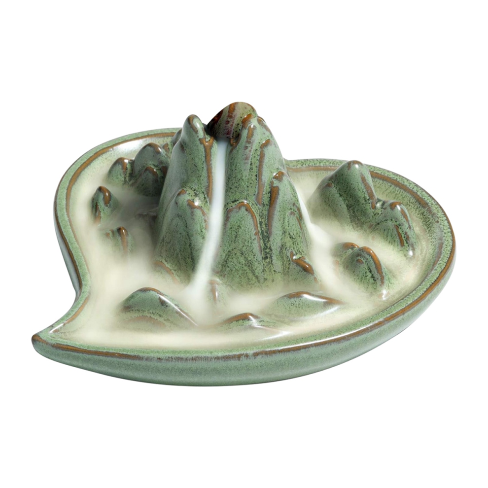 Waterfall Backflow Incense Burner Ceramic, Aromatherapy Ornament-image-OPC-PJYZDN5-NEW